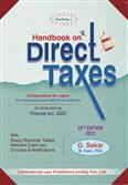 Handbook on Direct Taxes for Assessment Year 2023-24 and 2024-25  22nd Edition 2023